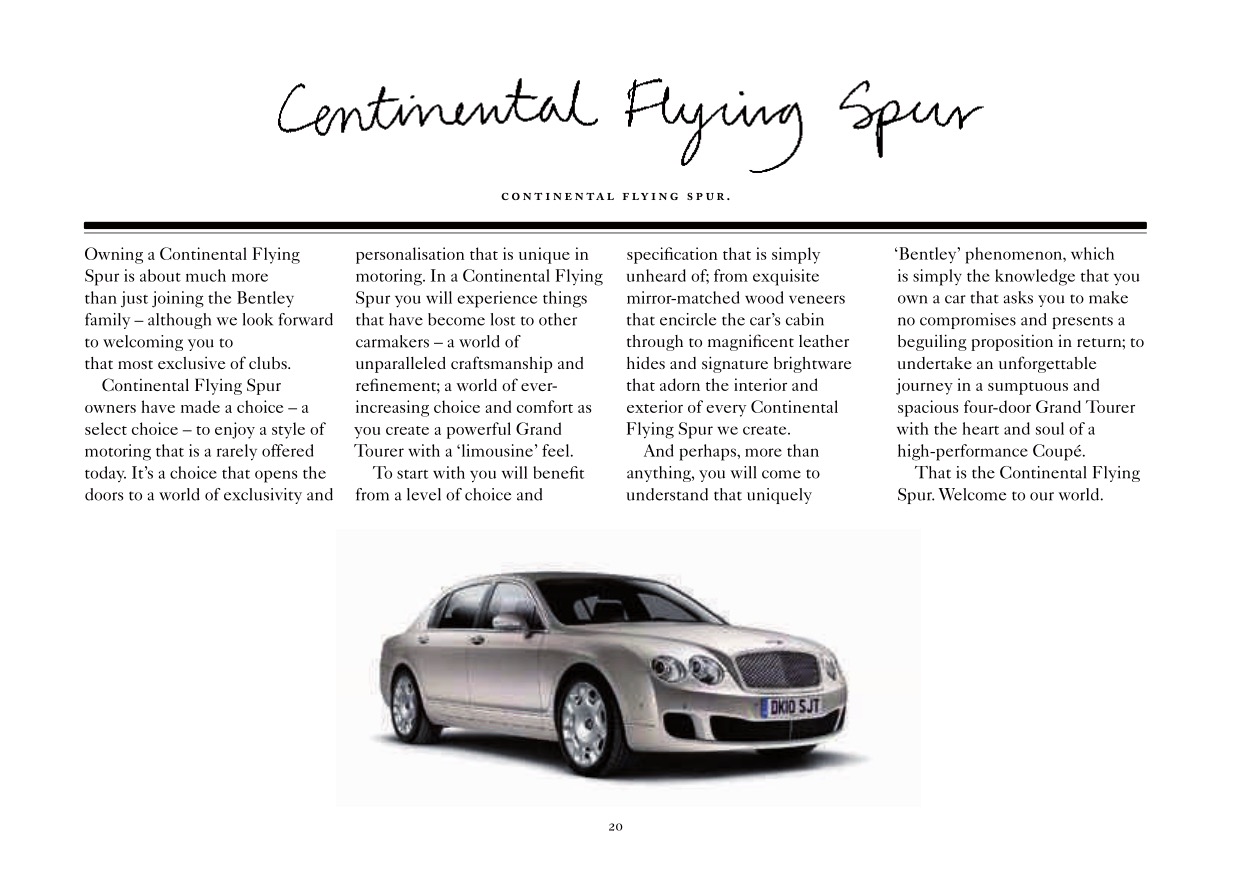2012 Bentley Continental Flying Spur Brochure Page 47
